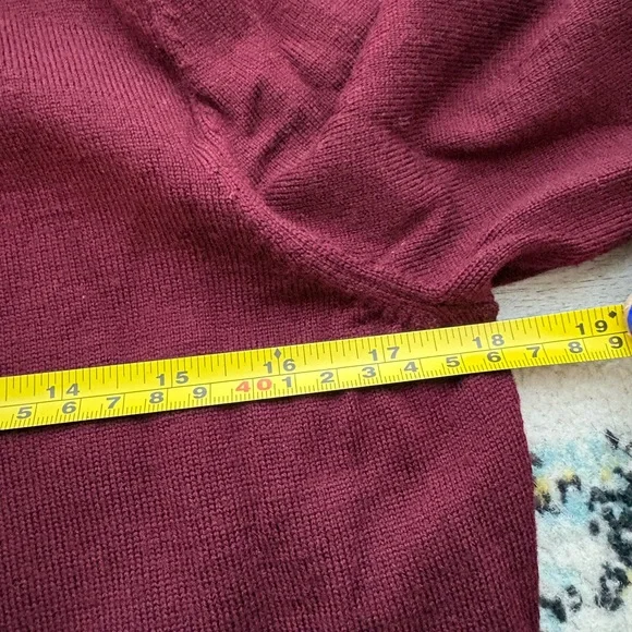 Brooks Brothers Extra Fine Merino Wool Cardigan Maroon Deep Red Medium NWOT - Picture 5 of 8